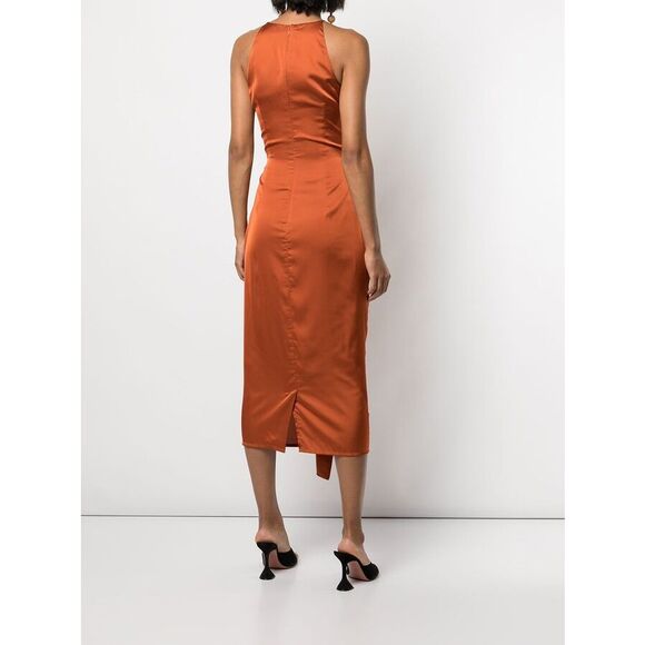 NWT ANDREA IYAMAH Reni cut-out midi dress Size M $225 - Picture 4 of 11